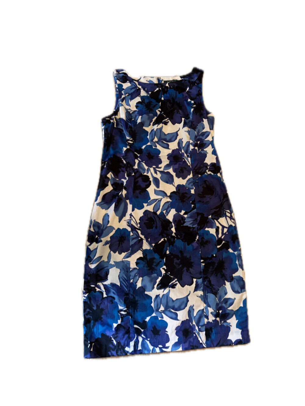 Polo Ralph Lauren Green Label Blue Floral Sleeveless Dress